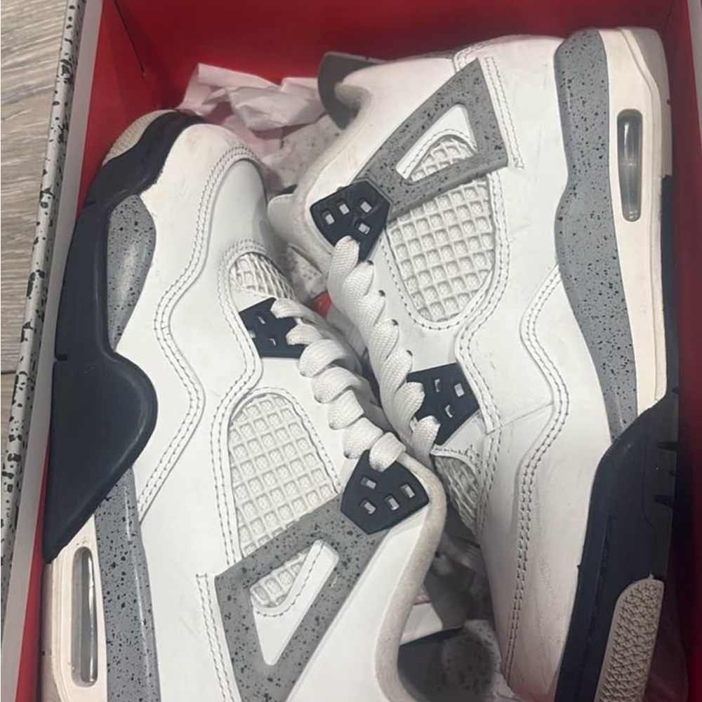 Nike Air Jordan 4 Retro White Cement Men's Sneakers